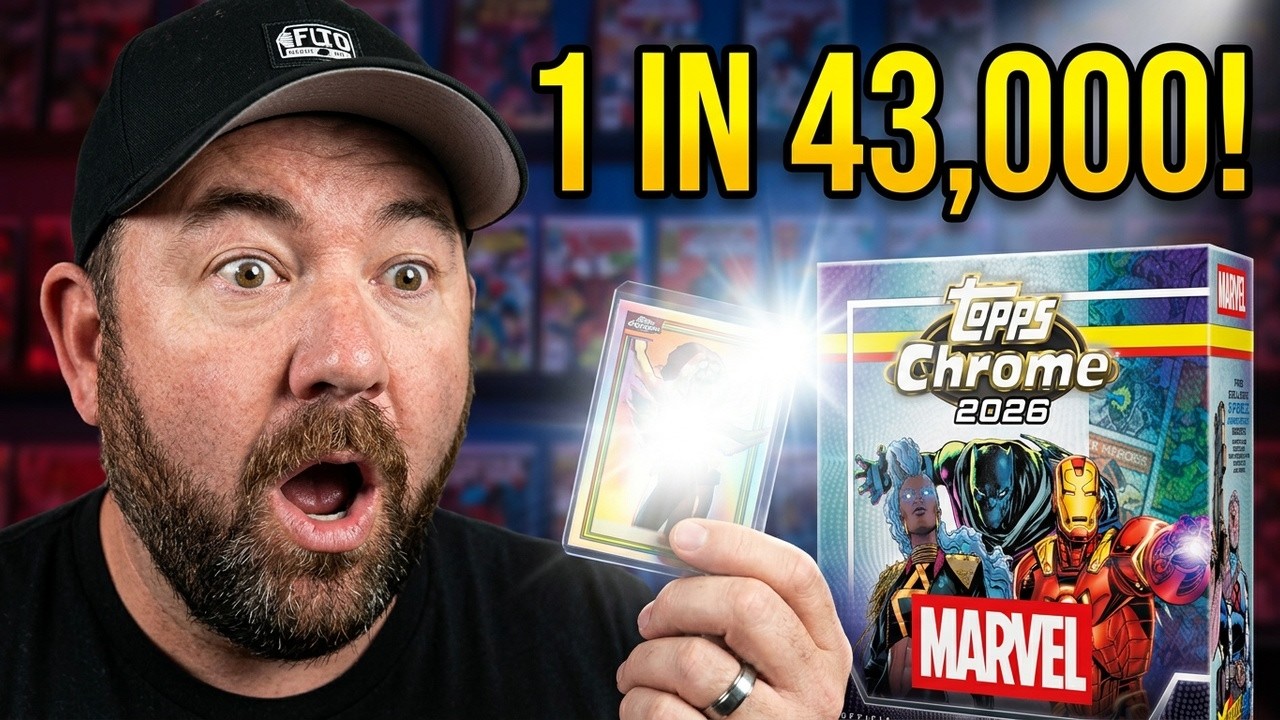 Я вытянул одну из самых РЕДКИХ карт из мега-бокса 2026 Topps Chrome Marvel!