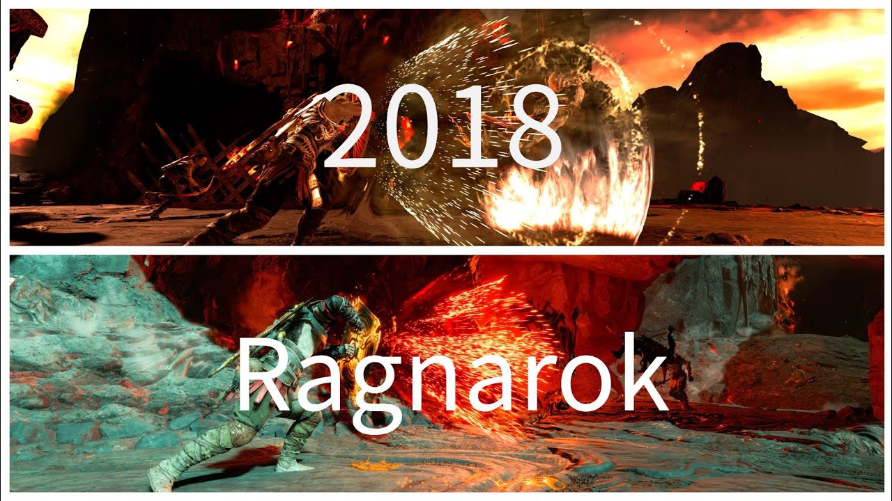 [God of War 2018 vs God of War Ragnarok] Relics and Runic attacks (re-upload)