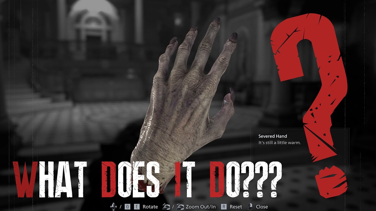 Unsolved severed hand Easter Egg inside of Resident Evil Requiem