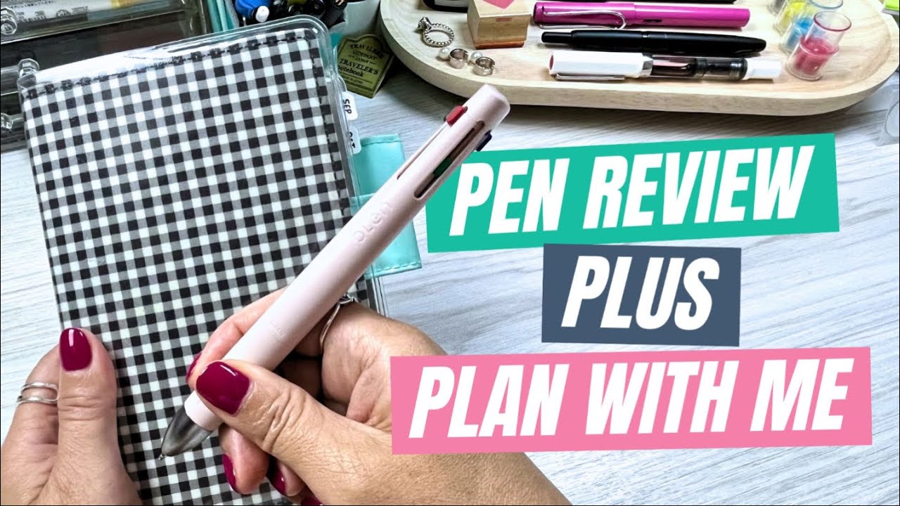 🔴  Pen Review & Plan With Me! | Zebra Blen 4+S Multi-Pen in Action + Weekly Setup