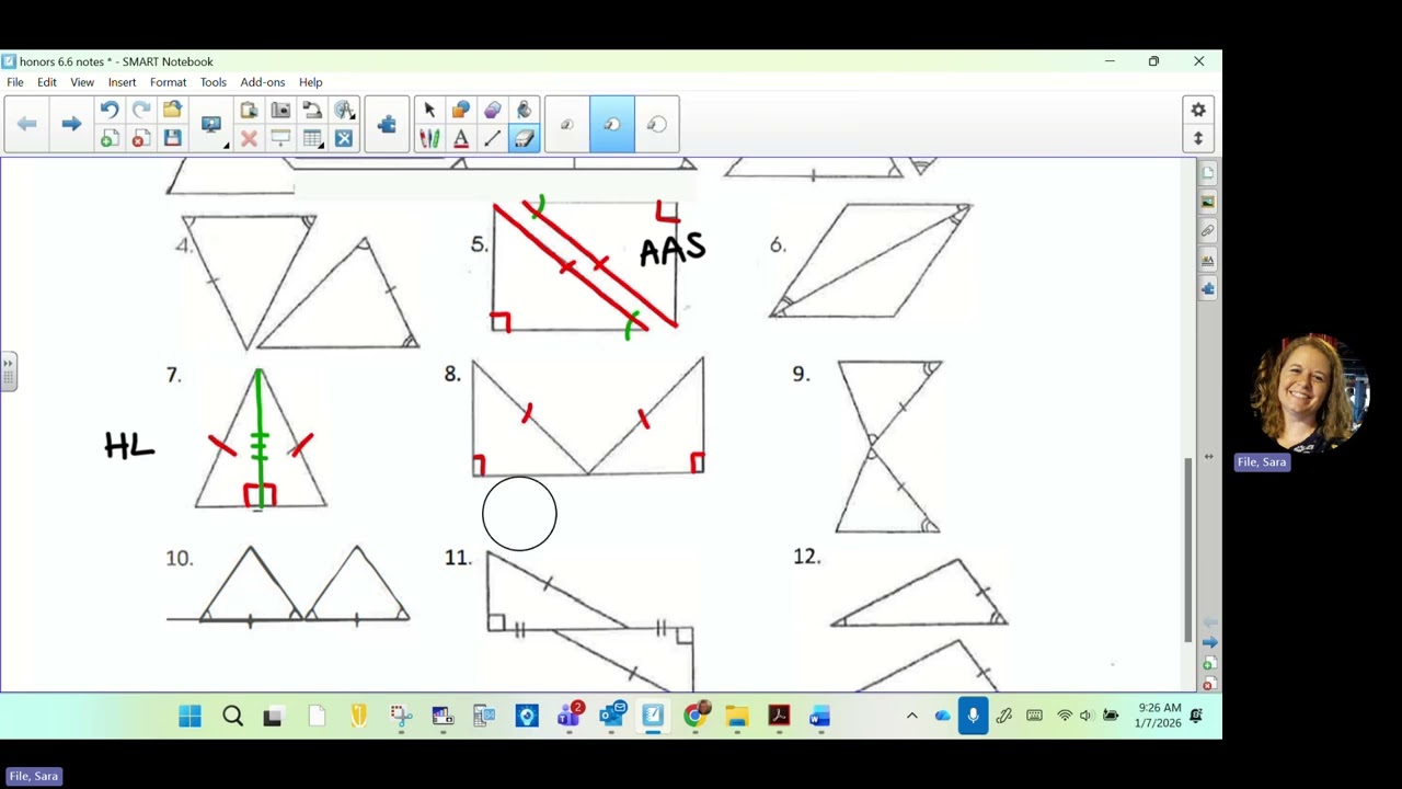 honors 6.6 notes - triangle congruence