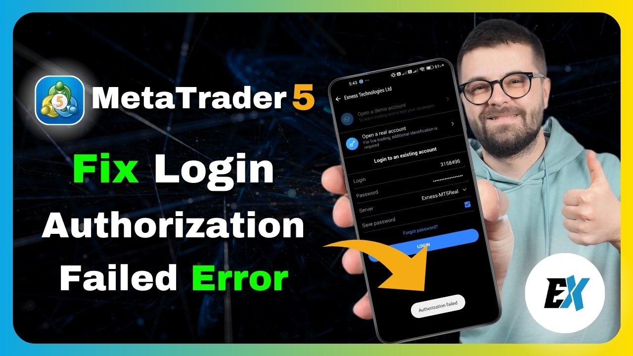 How to Fix MetaTrader 5 Login Authorization Failed Error - MT5 Login Not Working