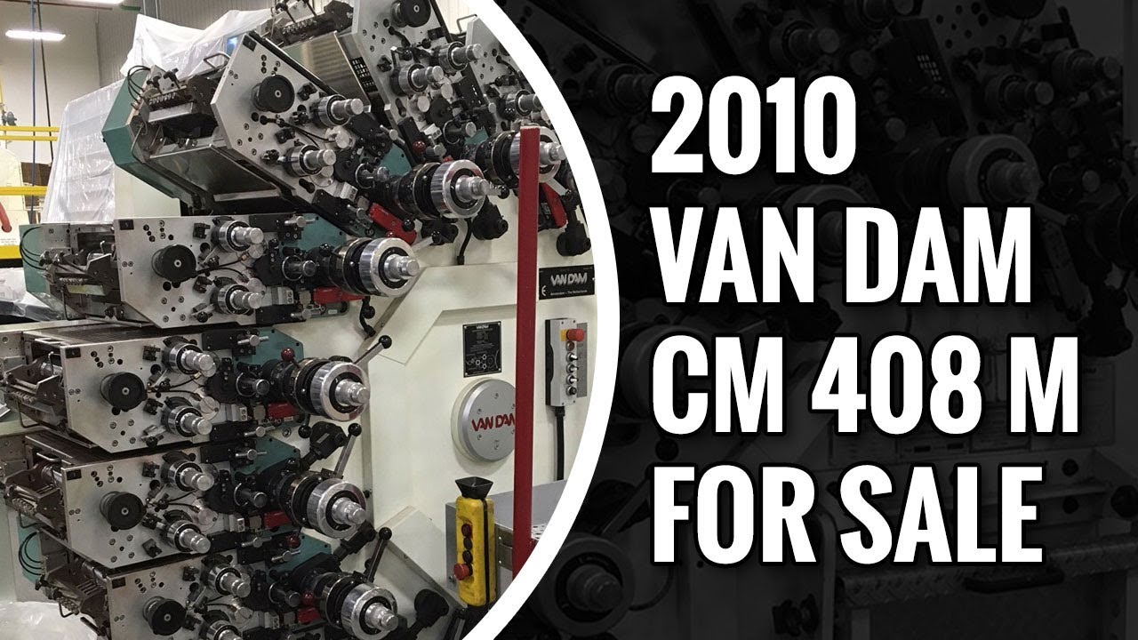 Van Dam Machine 2010 CM 408 M Cup Printing Machine for Sale