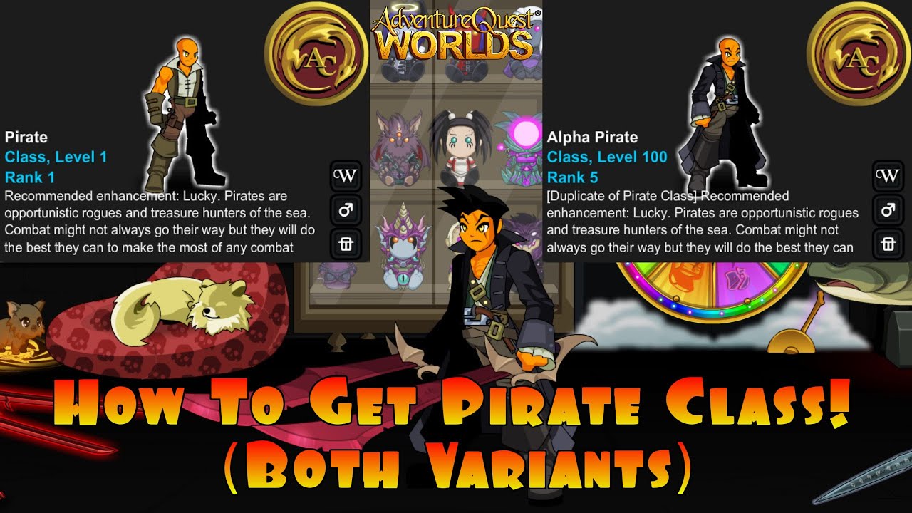 AQW How To Get Pirate Or Alpha Pirate Class! *Seasonal* AQWorlds