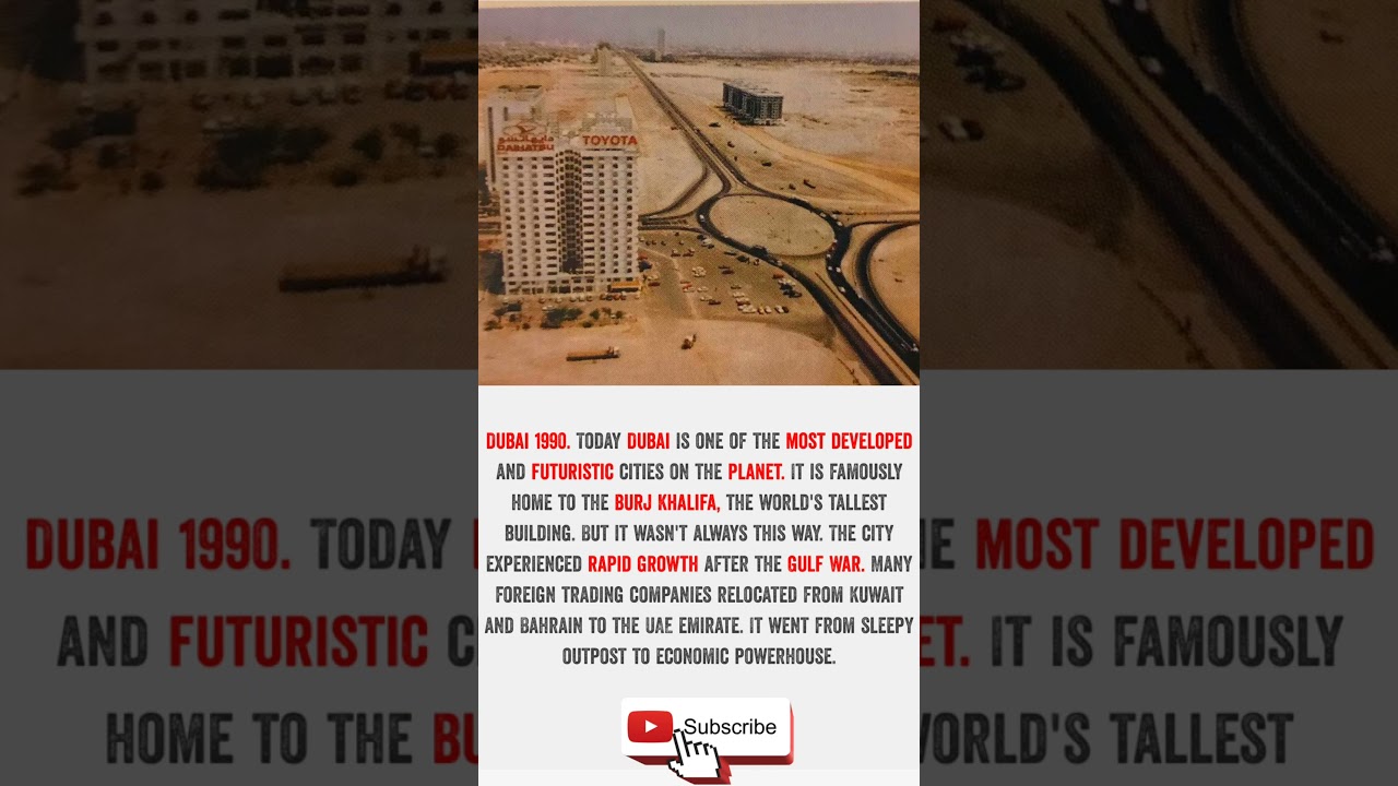 Dubai #HistoryShorts #MiddleEastHistory #Dubai1990 #ModernDevelopment #UAEHistory