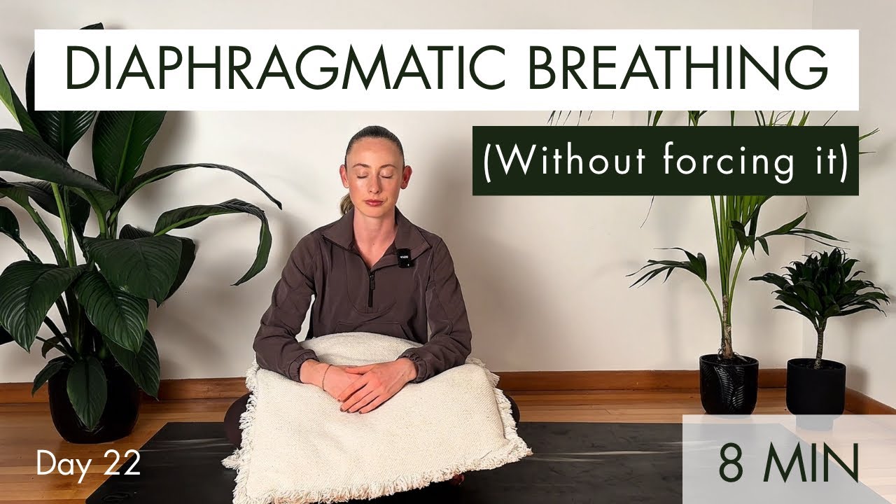 Effortless Diaphragmatic Breathing Exercise (Physio Guided) | Day 22 