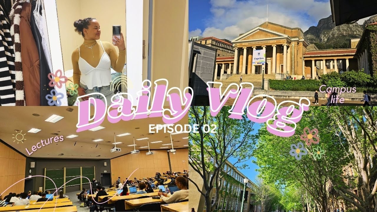 [UNI-DIARIES] Day In My Life - UCT Campus Edition. attending lectures, friends, and dorm life.