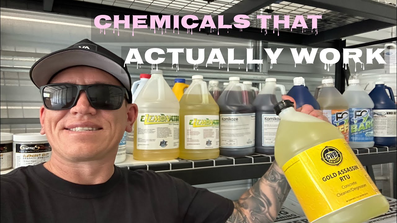 What Are The Best Pressure Washing and Soft Washing Chemicals? Chemicals That Actaully Work