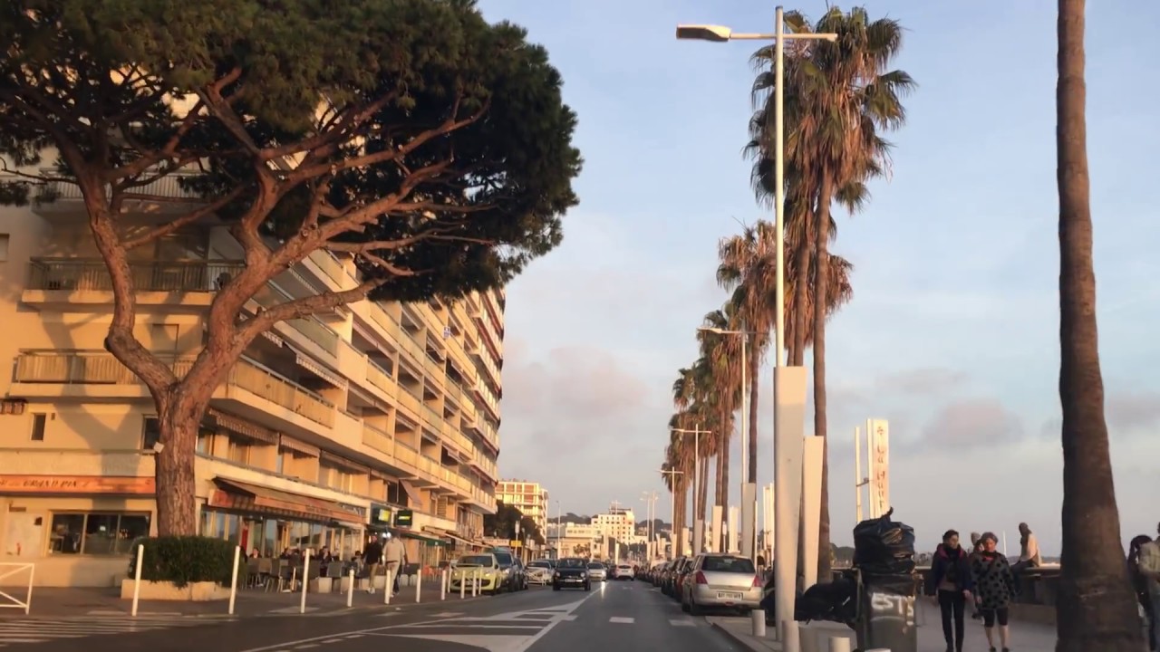 Juan les pins en voiture : bord de mer - plage - Vlog 6