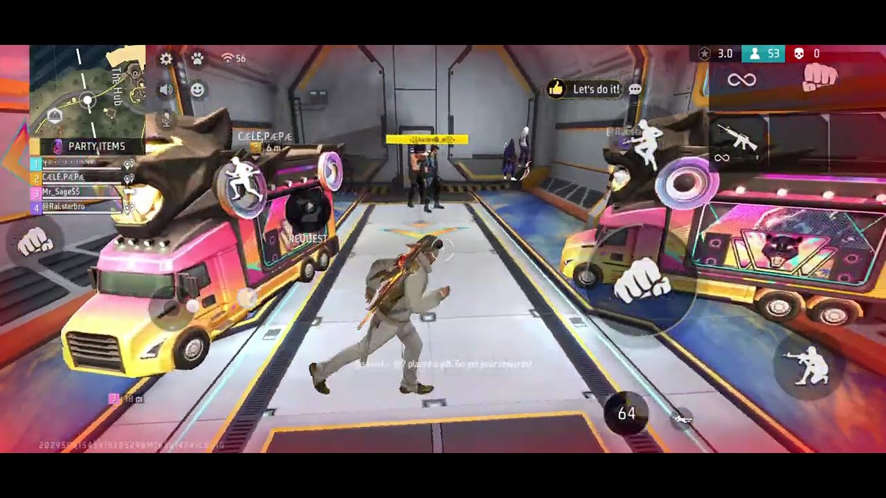 Squad vs Squad Free fire gameplay #freefire #brranked 