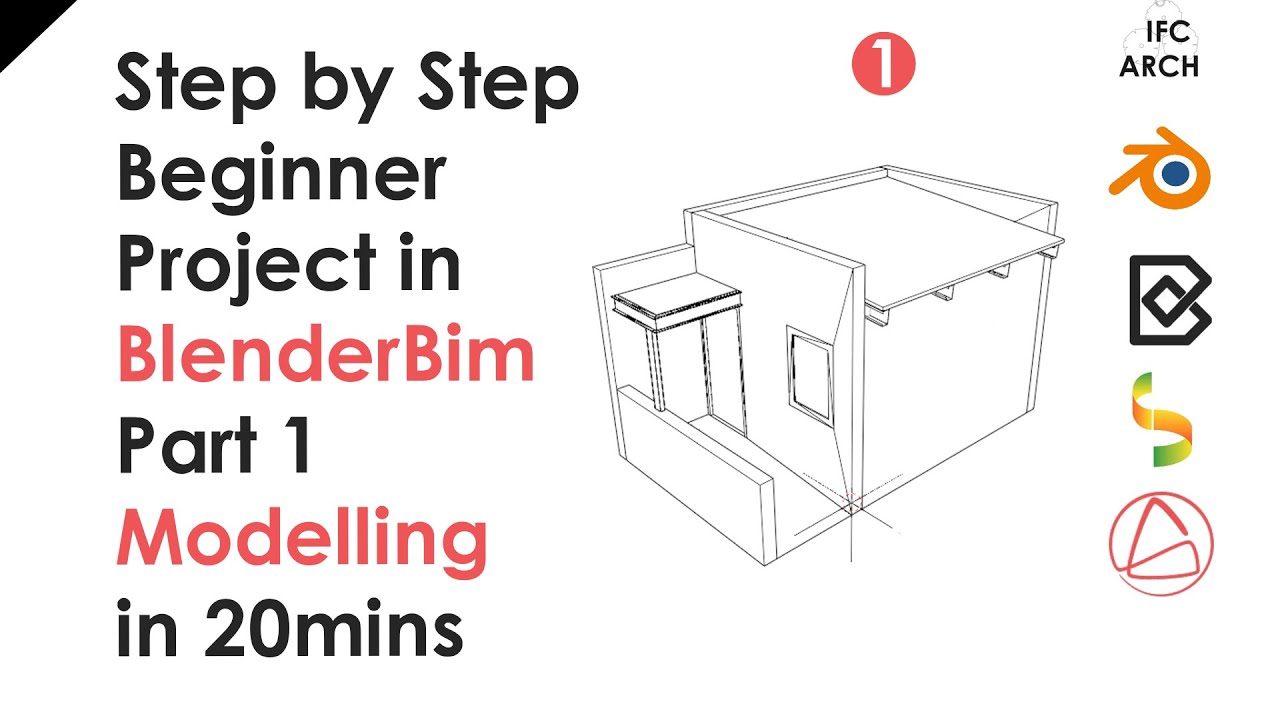 Учебное пособие BlenderBim для начинающих — пошаговый проект — часть 1 — моделирование за 20 минут