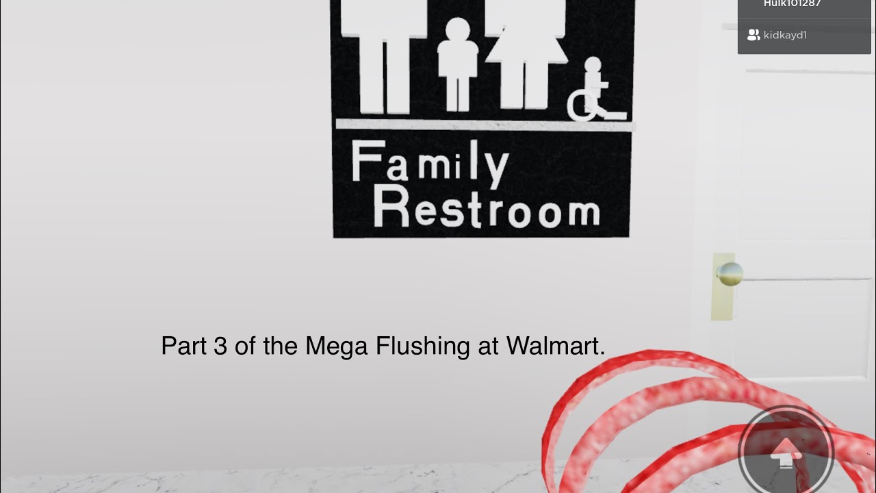 Walmart Family Restroom Full Shoot Part 3/ Roblox