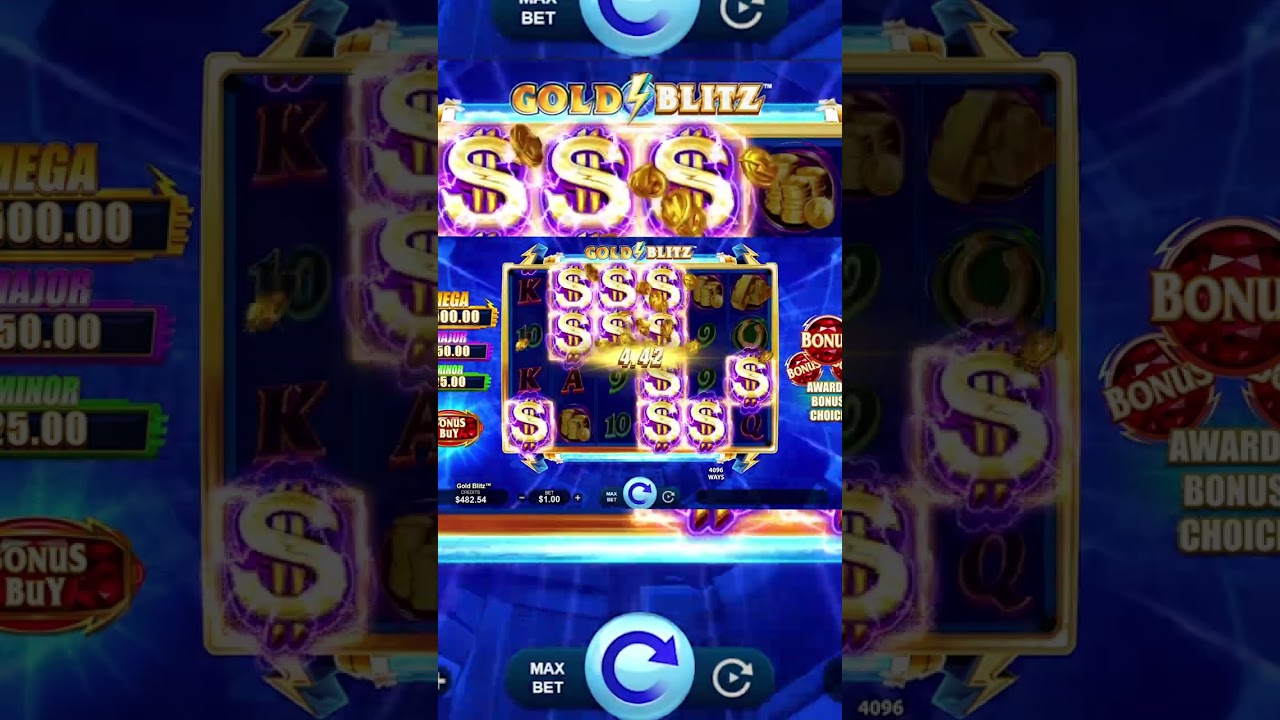 INSANE 80x WIN on Gold Blitz! Slot Machines Gone Wild 😲💰🎰 #slots #gambling