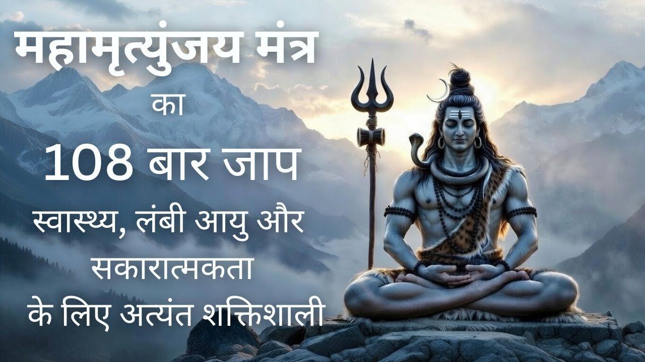 Maha Mrityunjaya Mantra 108 Times | Shiva Mantra for Healing, Protection, Peace, Sleep & Meditation