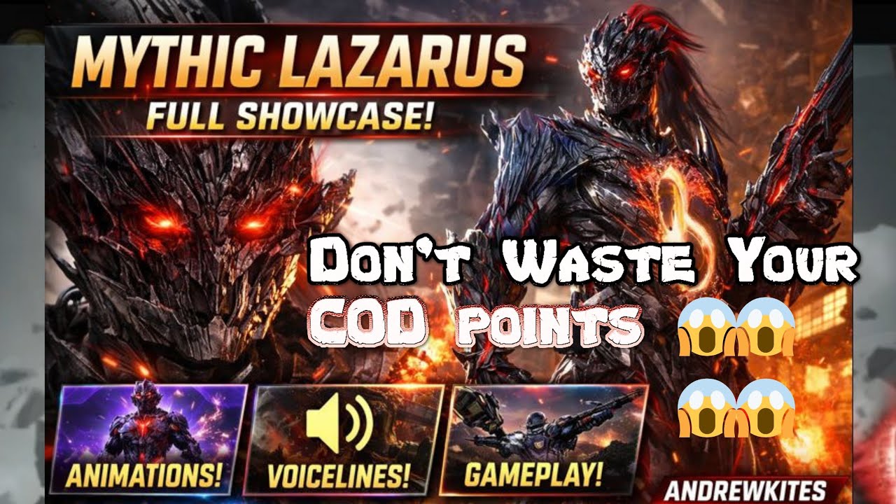 Mythic Lazarus CODM S1 | Full Mythic Character Showcase Review #callofduty #viral #lazarus #gaming