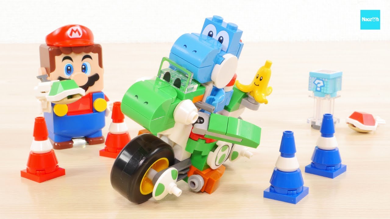 レゴ マリオカート &ndash; ヨッシーバイク  72031 レゴマリオ／ LEGO Super Mario Yoshi Bike Speed build & Review