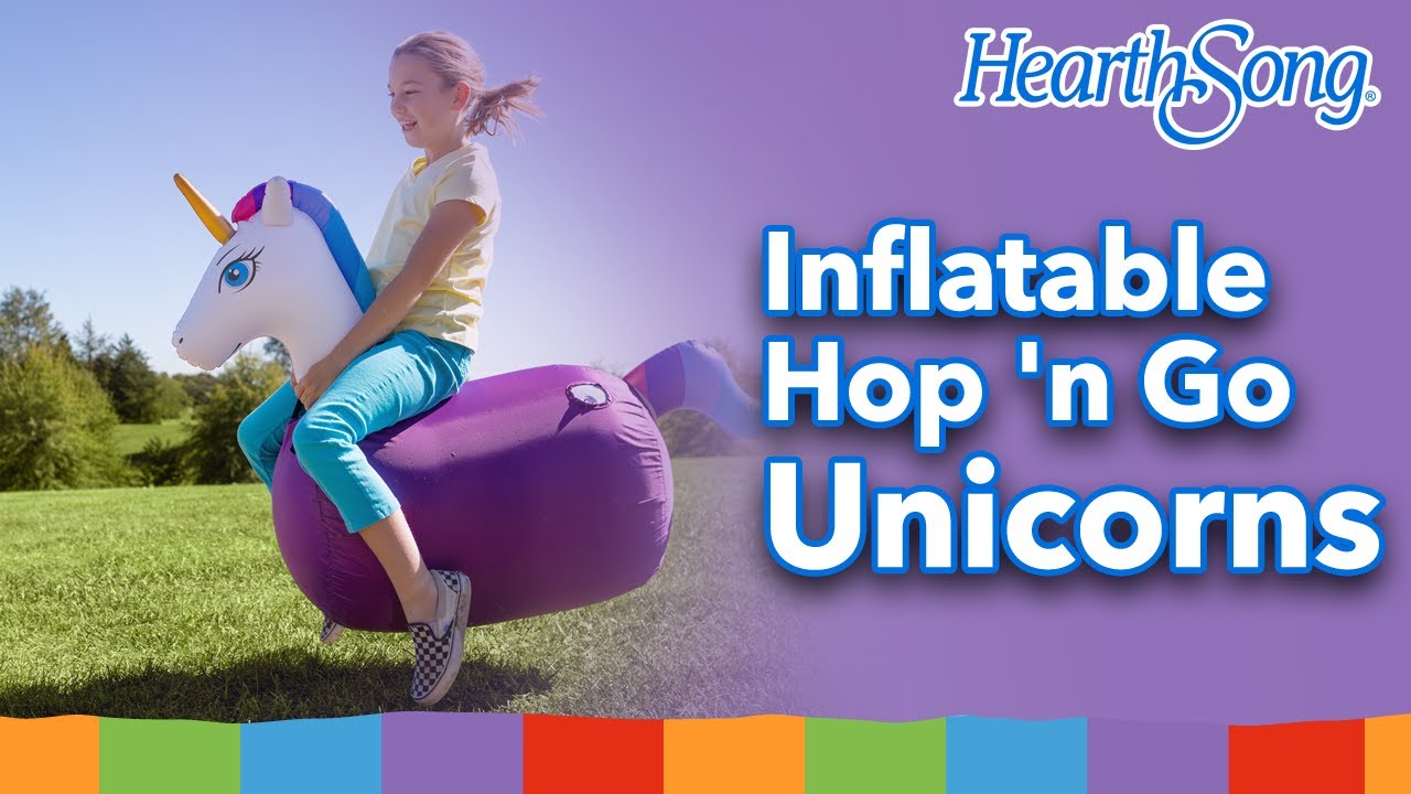 Inflatable Hop 'n Go Unicorns