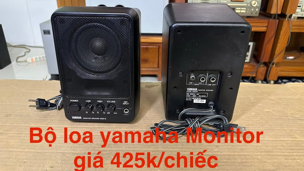 Loa YAMAHA MONITOR MS101 ii . Loa kiểm âm, có công suất luôn, giá tốt 850k cả bộ, đã text ok