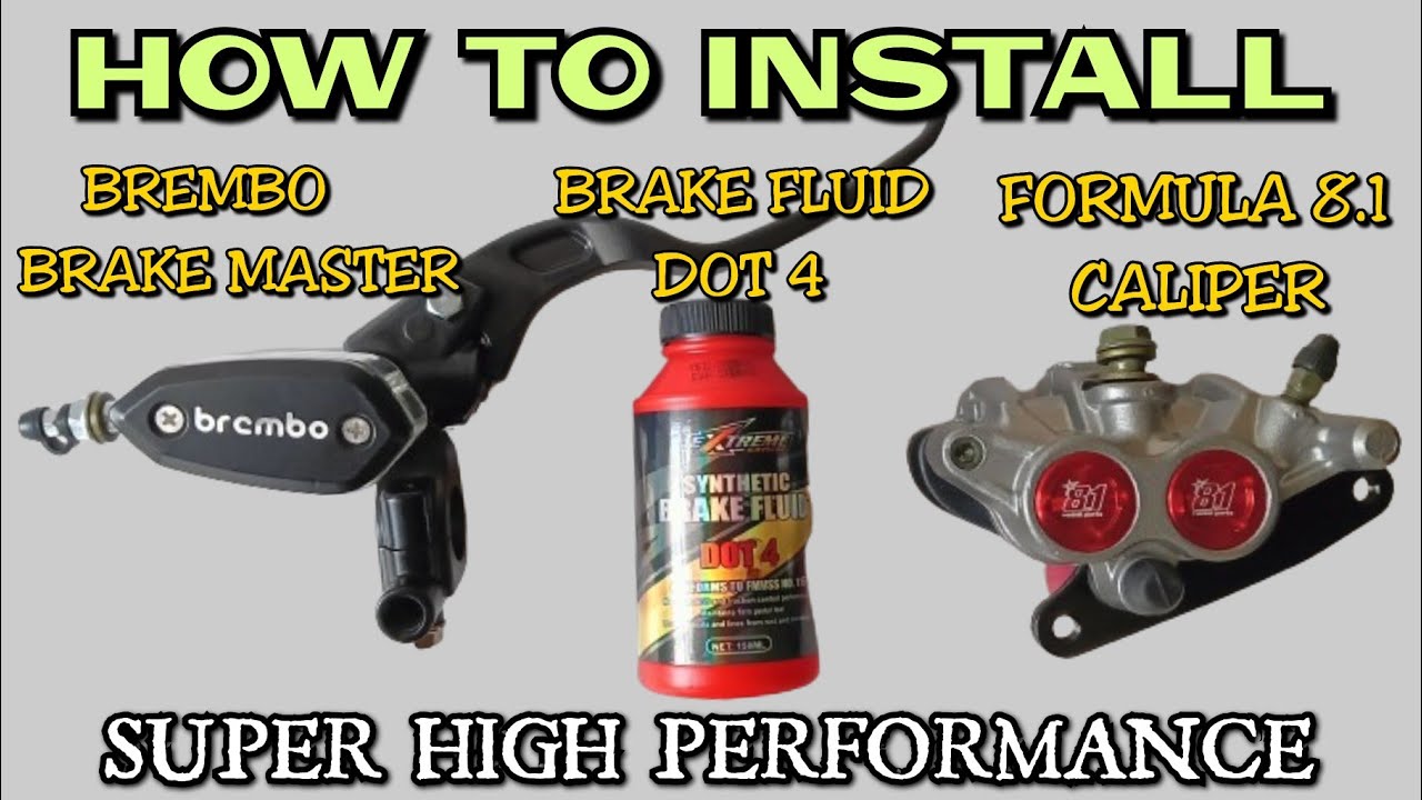 HOW TO INSTALL BREMBO BRAKE MASTER & FORMULA 8.1 CALIPER ON KAWASAKI FURY 125