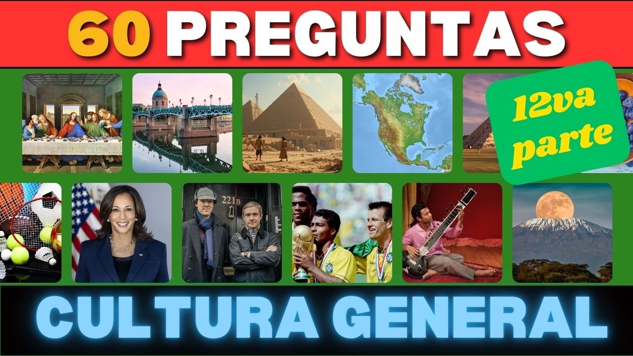 SÓLO EL 1% LLEGA AL FINAL 😱 60 Preguntas de Cultura General 🔥 ¡Juega y Comparte!