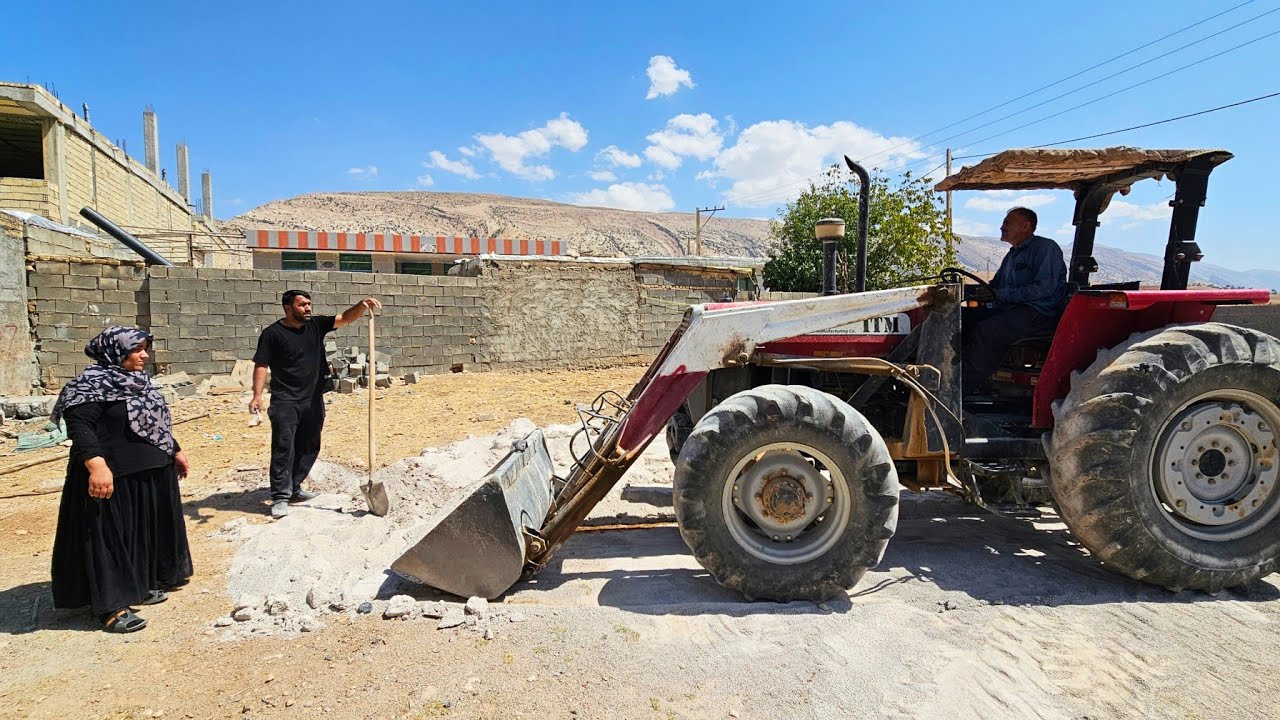 🏡A nomadic family's big dream: preparing the land to build a stylish home 🏡❤️