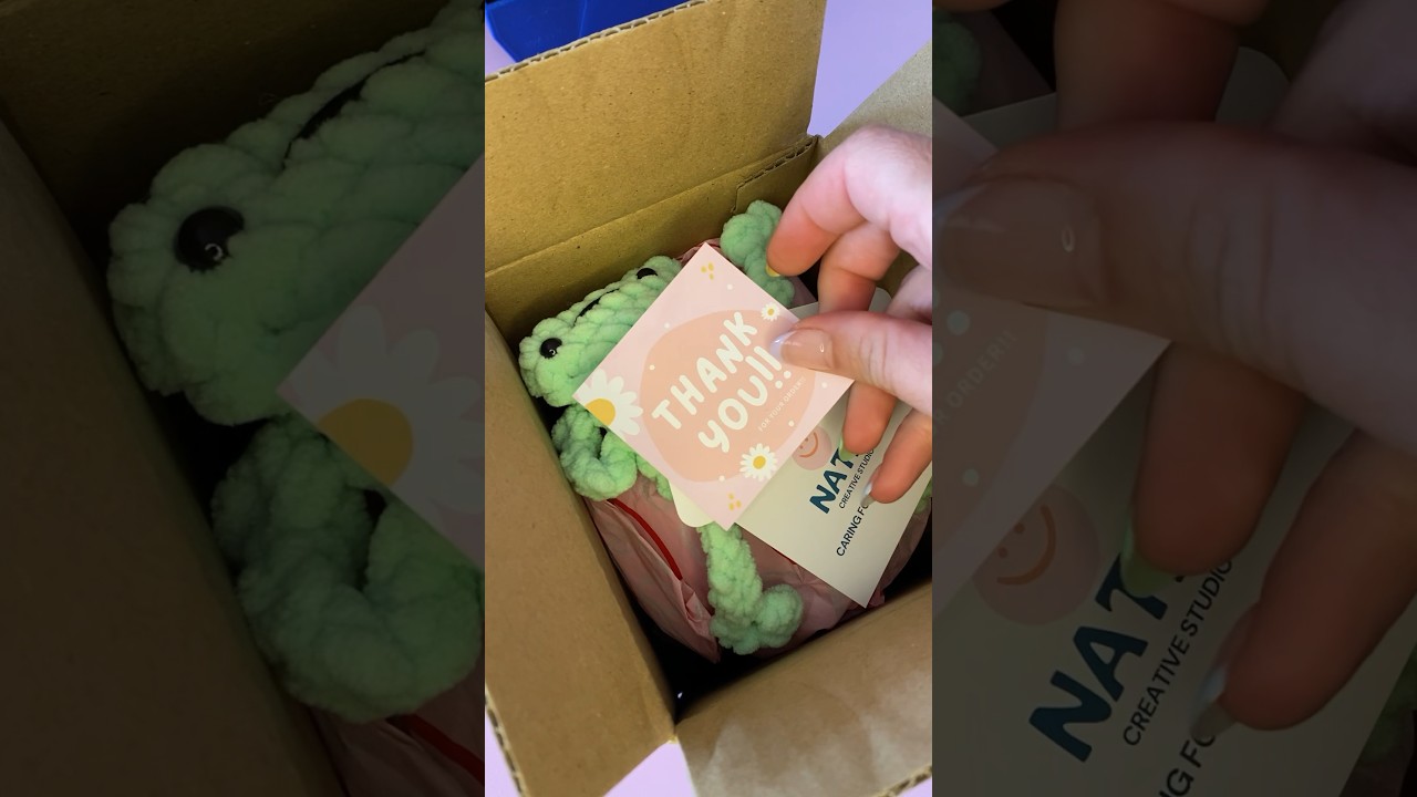 📦💌 Packaging my first Etsy order! #packaging #etsy #smallbusiness #crochet #plushies