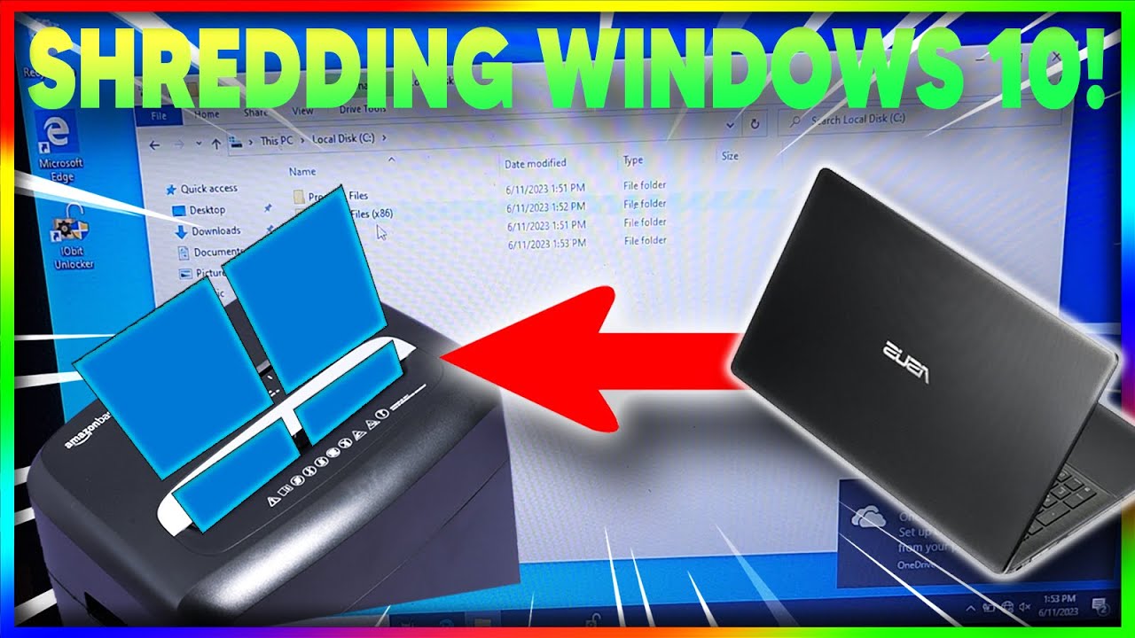 Shredding Windows 10 ON Real PC!