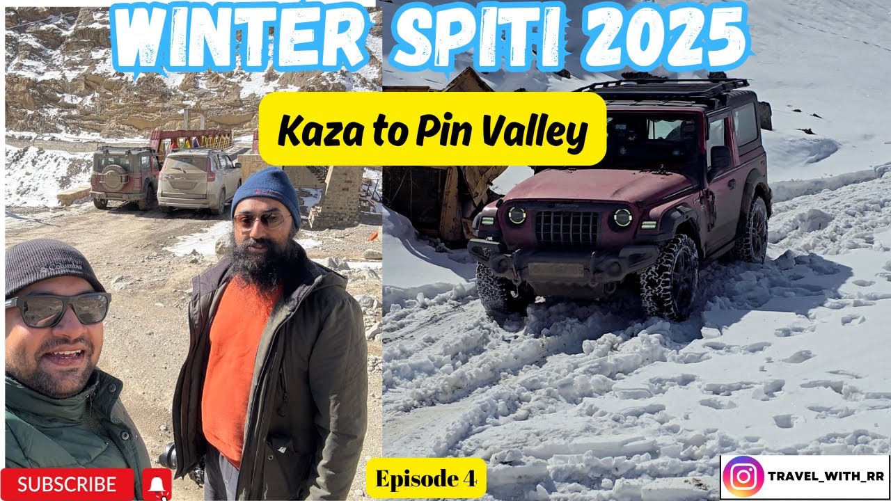 Kaza to Pin Valley National Park | Winter Spiti 2025 | Ep. 4 | #winterspiti #spitivalley #spiti