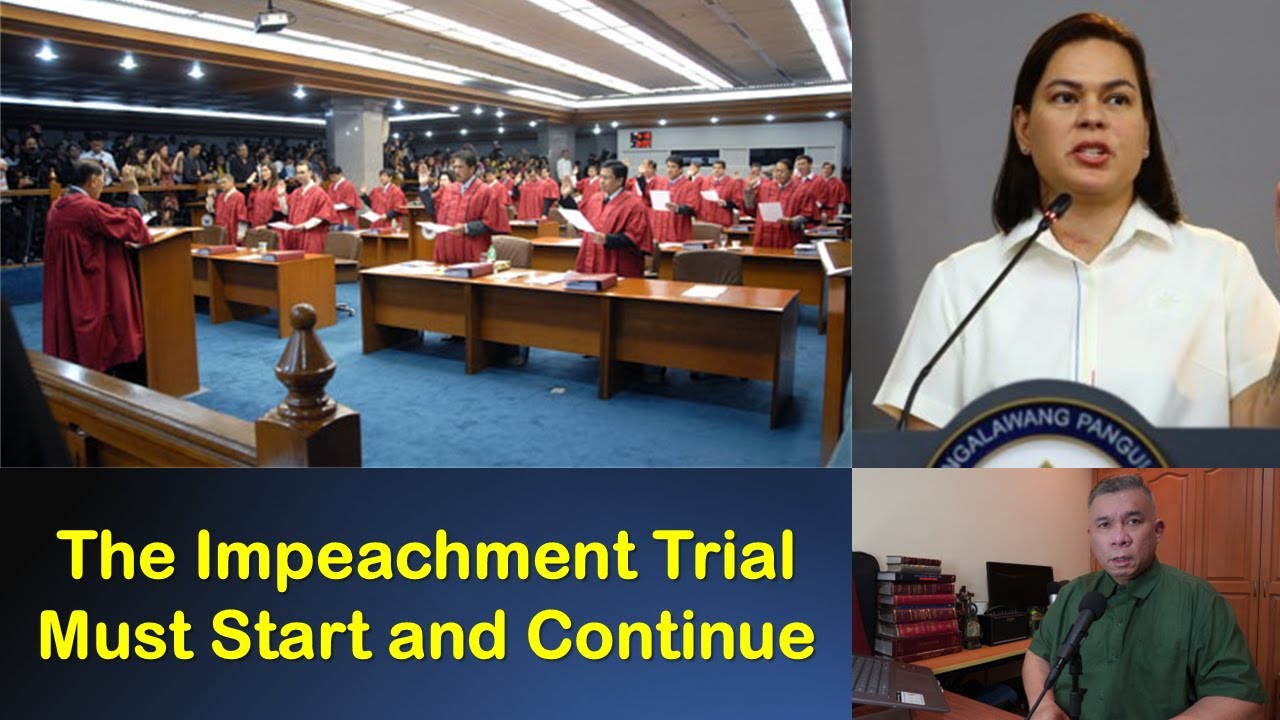 The Impeachment Trial Must Start and Continue