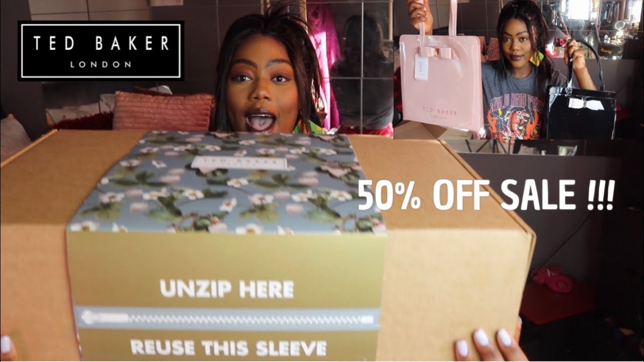 TED BAKER HANDBAG UNBOXING 50 % off MID SEASON SALE !! Quarantine purchases🤭