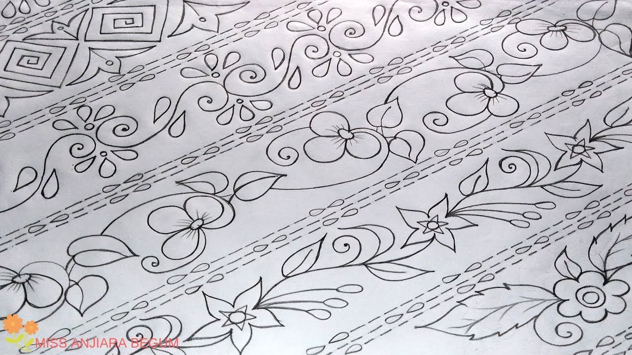 Nakshi kantha design-86, How to make Nokshi katha,নকশী কাথার ডিজাইন, नोक्षी कथा डिजाइन