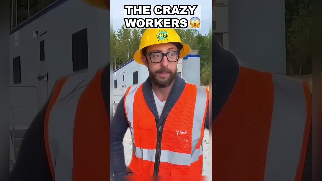 Amazing work but crazy workers 😂🤯 #adamrose #funny #amazingworkers #construction #workers #jobs #fun