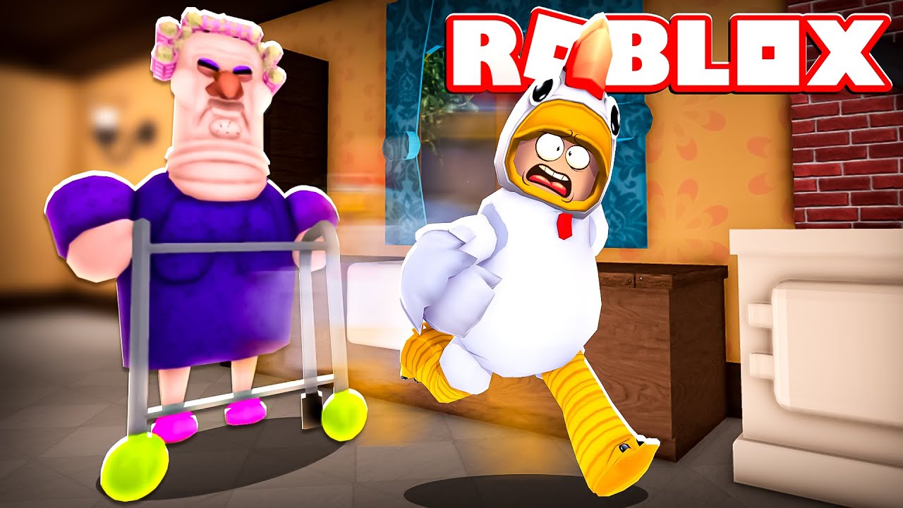 SCAPPIAMO DALLA NONNA CATTIVA DI ROBLOX!!