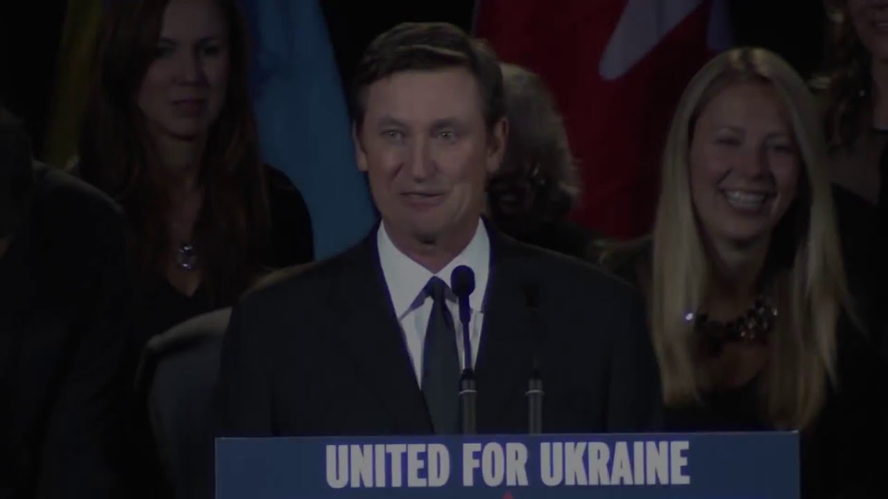 Wayne Gretzky at #UnitedforUkraine