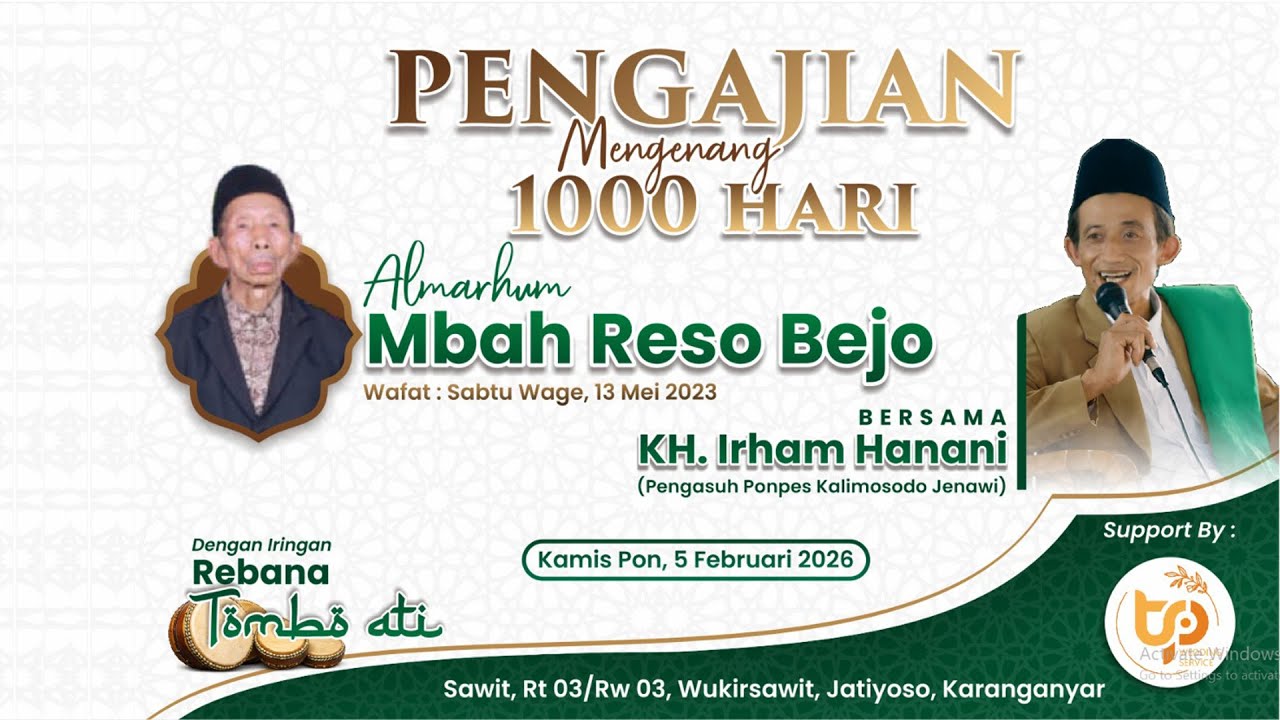 🔴📡LIVE PENGAJIAN KH.IRHAM HANANI ❃ TP ORGANIZER ❃ MARGO MULYO ❃ DVS MEDIATAMA ❃ Jatiyoso 04 Feb 2026