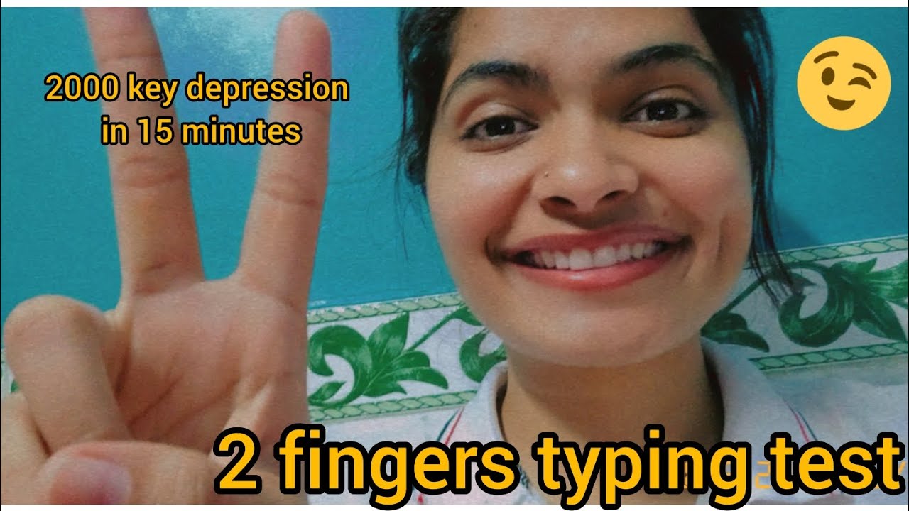 how to do typing test using only two fingers ✌️| typing test for ssc cgl| increase typing speed⌨️|