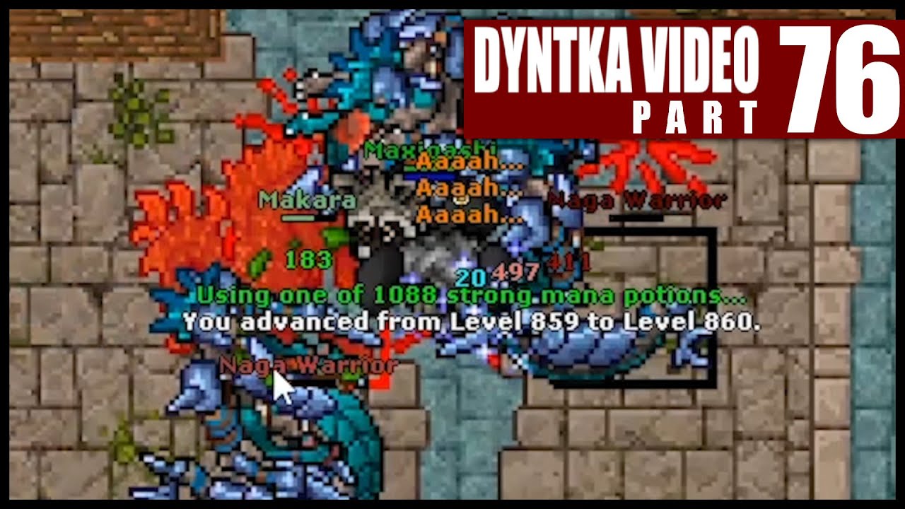 You Advanced to Level 860. | Tibia - Dyntka Video odc. 76