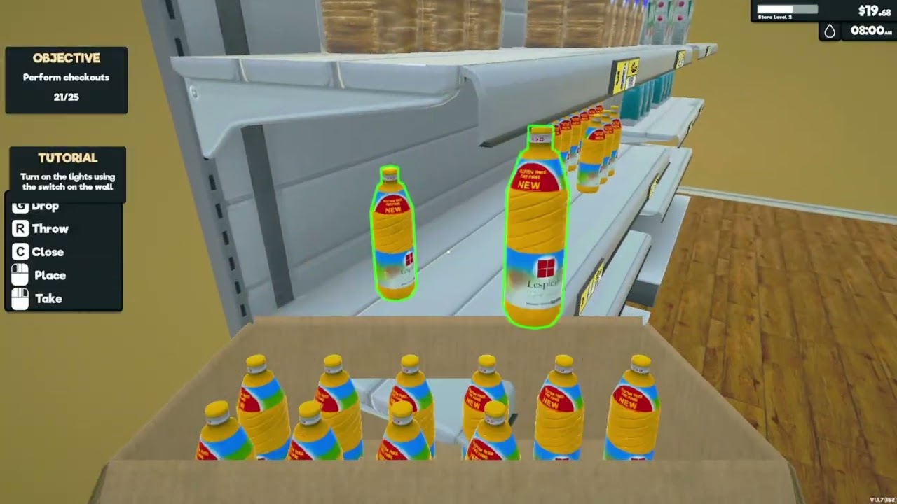 Supermarket simulator