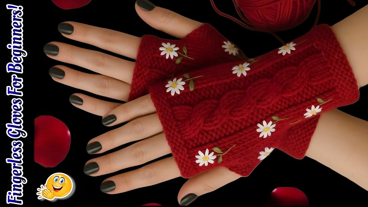 Fancy! Winter Special Knitting Handglove design in hindi/urdu | Knitting designer gloves tutorial 😍
