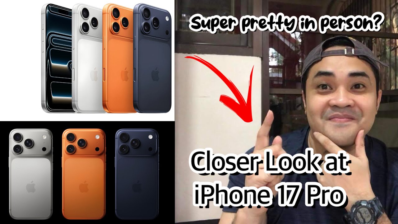 iPhone 17 Pro: более детальный взгляд на изящные детали | Тёмно-синий, белый и серый | Джейден Яэль