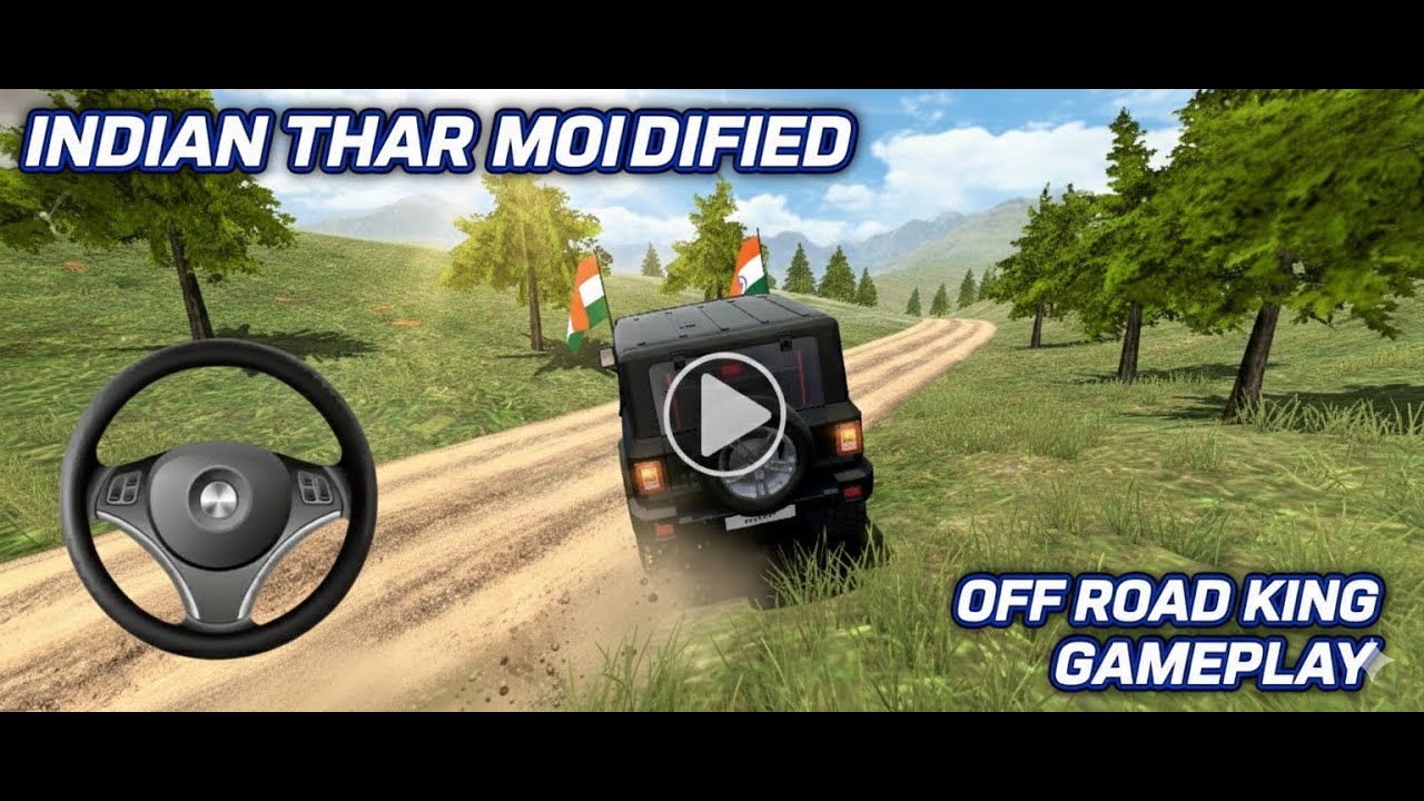 Indian Modified THAR Game Live 🎮| Off-Road King Ya Accident Machine 🔥2026 #shortsfeed #children