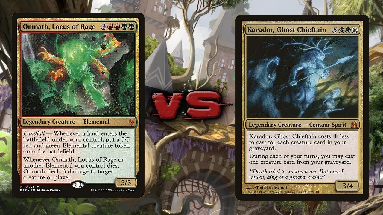 Omnath, Locus of Rage vs Karador - Commander/EDH - tribalkai/eedi-H - 1v1