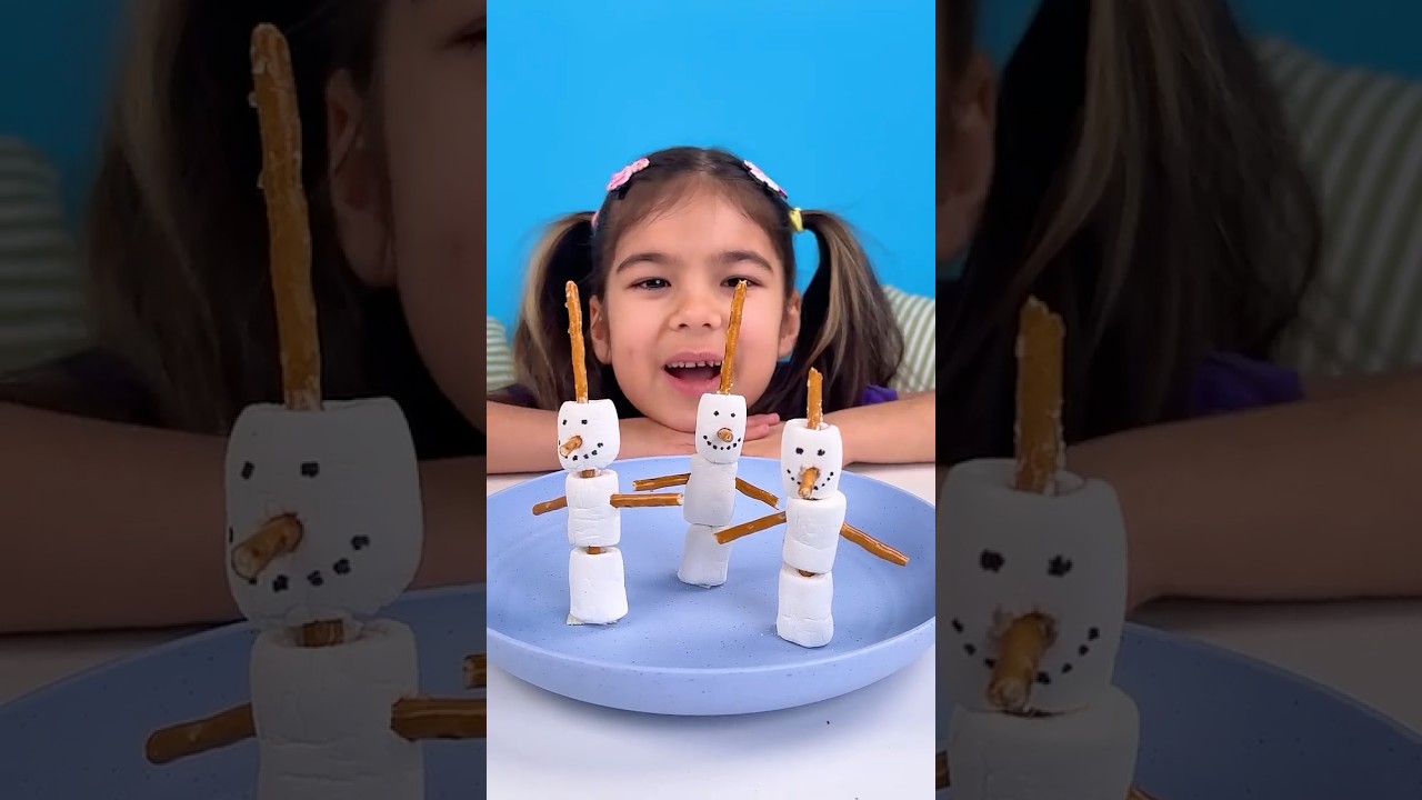 😋 Diy Edible Craft With Marshmallows For Fun! 🍡 #shorts #kidscrafts