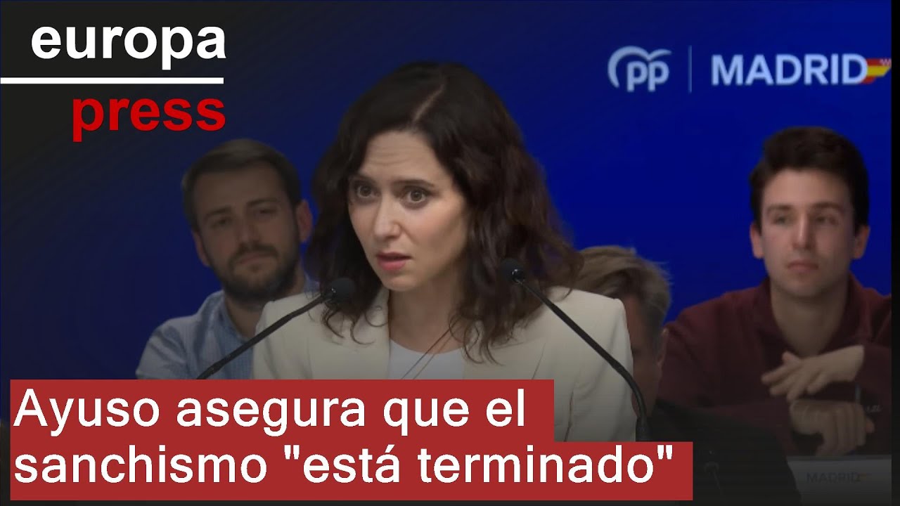 Ayuso asegura que el sanchismo 