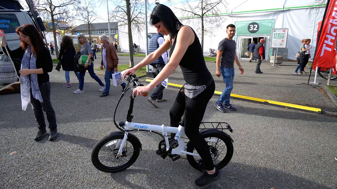 Geniale MADE IN GERMANY E-Bike Klappräder | myvélo Suisse Caravan Salon Bern 2022