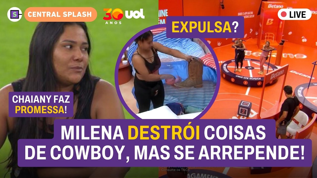 🔴Milena suja roupasde Cowboy e se arrepende; Ana Paula passa mal; Jordana arma plano; prova do líder