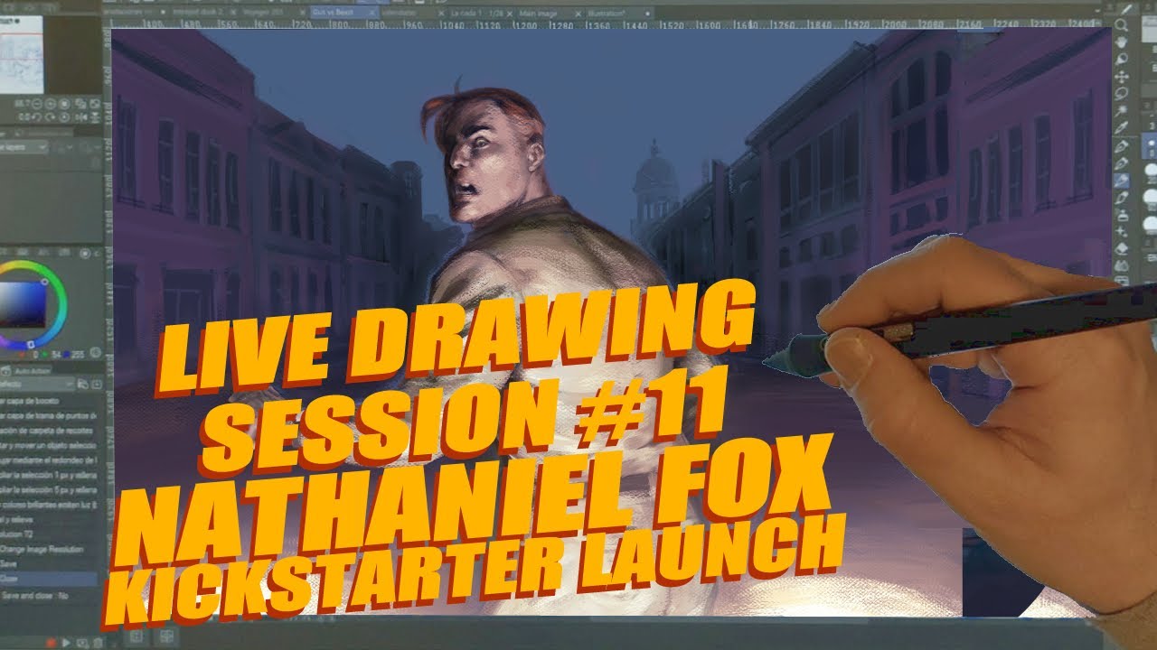 Nathaniel Fox's Kickstarter Launch - Drawing session 11