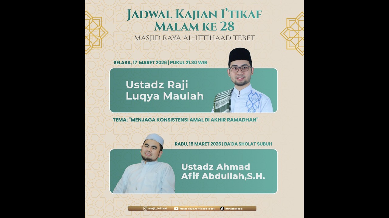 Kajian subuh i'tikaf Bersama: KH. Ahmad Afif Abdullah, S.H.
