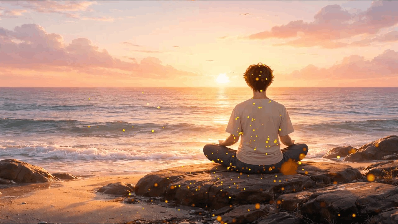 Positive Energy Meditation | Ocean Sunrise Music for Healing, Focus & Inner Peace