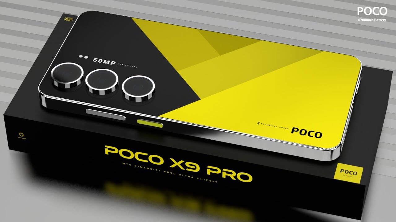 POCO X9 Pro ⚡ IP68 Certified, Dimensity 8600 Ultra, 6700mAh Battery, 50MP Camera//POCO X9